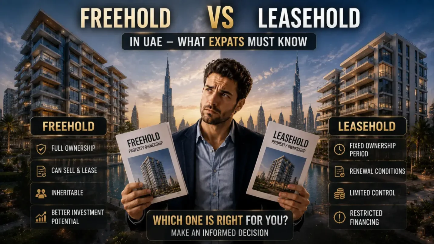 Freehold vs Leasehold in UAE – What Expats Must Know