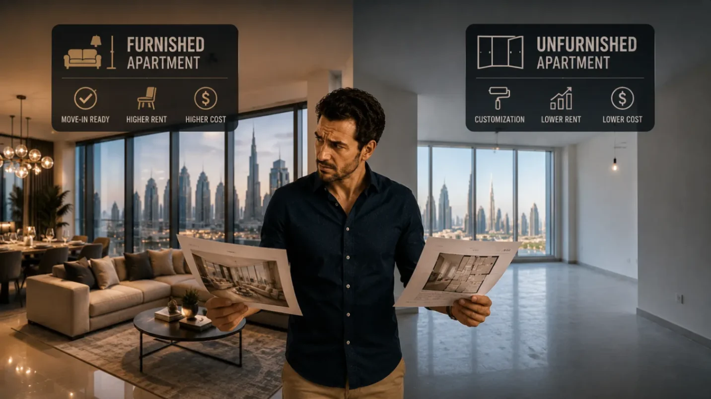 Furnished vs Unfurnished Apartments in the UAE – Pros & Cons