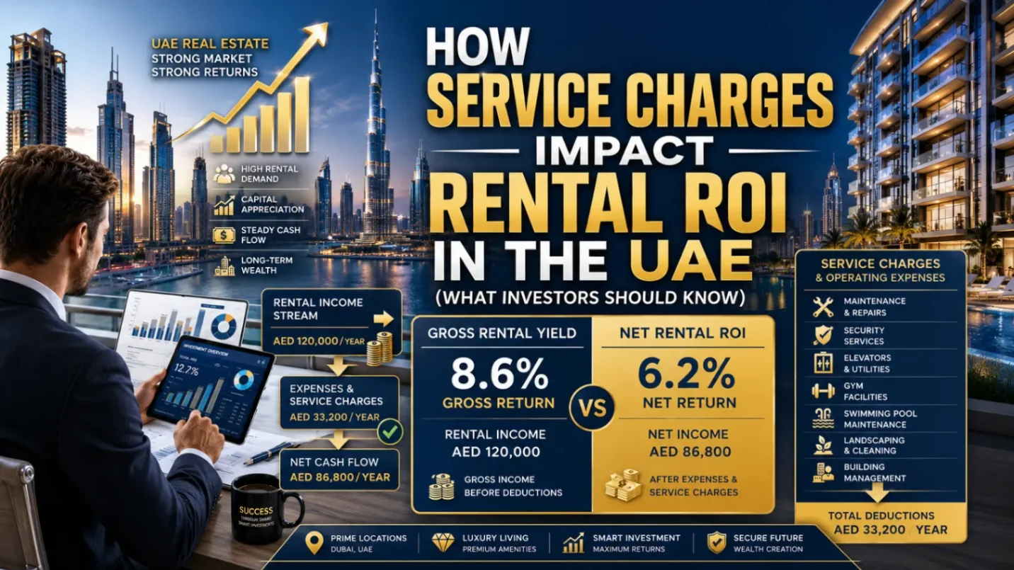 How Service Charges Impact Rental ROI in the UAE (What Investors Should Know)
