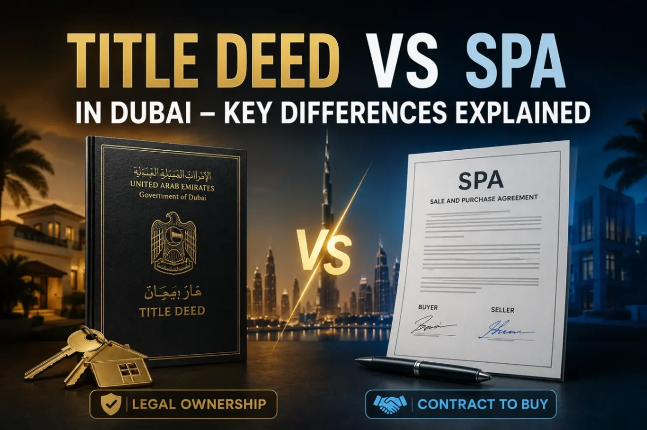 Title Deed vs SPA in Dubai – Key Differences Explained