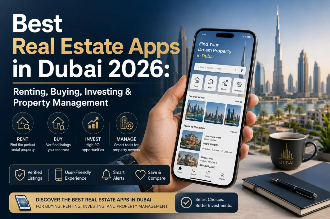Best Real Estate Apps in Dubai 2026: Renting, Buying, Investing & Property Management